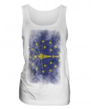 Indiana State Faded Flag Ladies Vest