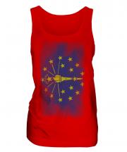 Indiana State Faded Flag Ladies Vest