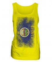 Kansas State Faded Flag Ladies Vest