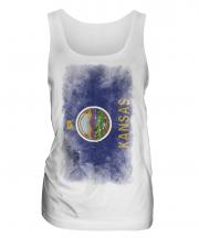 Kansas State Faded Flag Ladies Vest