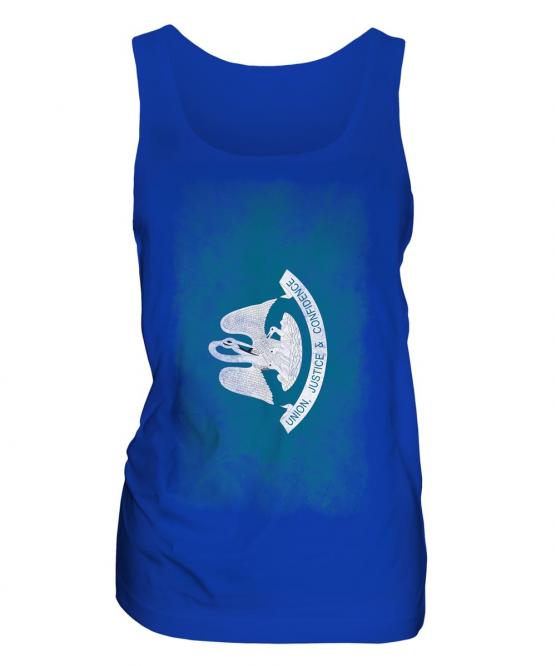 Louisiana State Faded Flag Ladies Vest