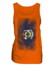 Maine State Faded Flag Ladies Vest