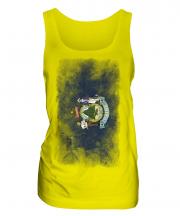 Maine State Faded Flag Ladies Vest