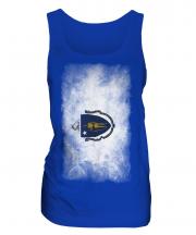 Massachusetts State Faded Flag Ladies Vest