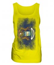 Michigan State Faded Flag Ladies Vest