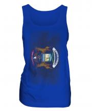 Michigan State Faded Flag Ladies Vest