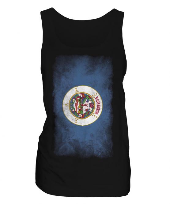 Minnesota State Faded Flag Ladies Vest