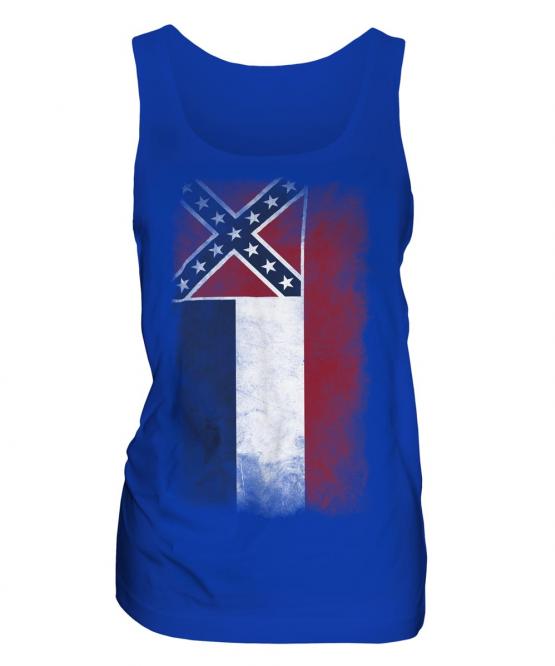 Mississippi State Faded Flag Ladies Vest