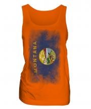 Montana State Faded Flag Ladies Vest