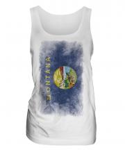 Montana State Faded Flag Ladies Vest