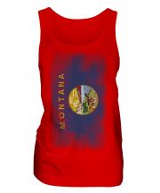 Montana State Faded Flag Ladies Vest