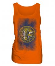 Nebraska State Faded Flag Ladies Vest