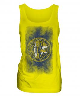 Nebraska State Faded Flag Ladies Vest