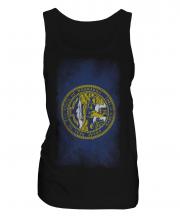 Nebraska State Faded Flag Ladies Vest