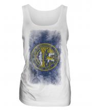 Nebraska State Faded Flag Ladies Vest