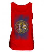 Nebraska State Faded Flag Ladies Vest