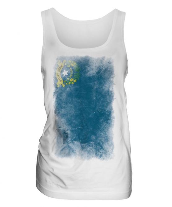 Nevada State Faded Flag Ladies Vest