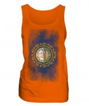 New Hampshire State Faded Flag Ladies Vest