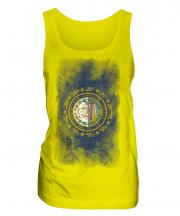 New Hampshire State Faded Flag Ladies Vest