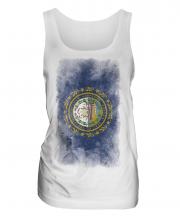 New Hampshire State Faded Flag Ladies Vest