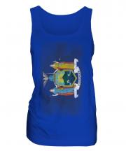 New York State Faded Flag Ladies Vest