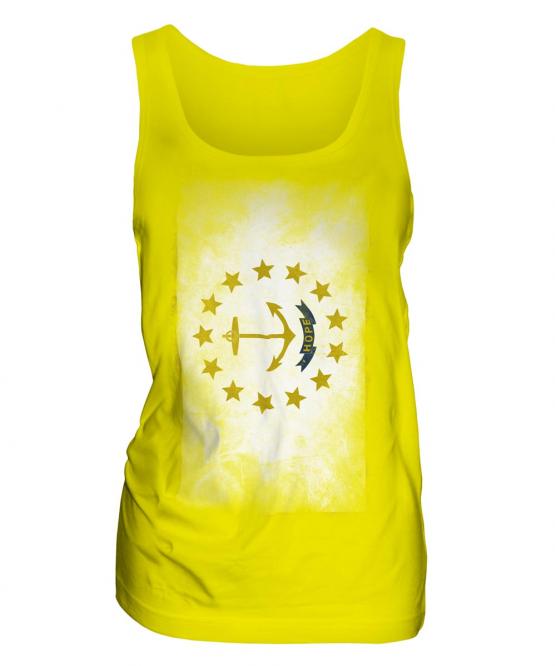 Rhode Island State Faded Flag Ladies Vest