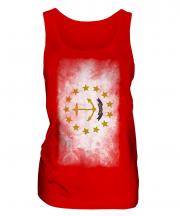 Rhode Island State Faded Flag Ladies Vest