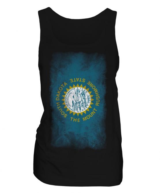 South Dakota State Faded Flag Ladies Vest