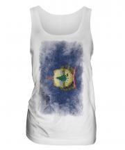 Vermont State Faded Flag Ladies Vest