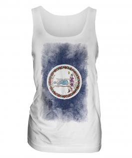 Virginia State Faded Flag Ladies Vest