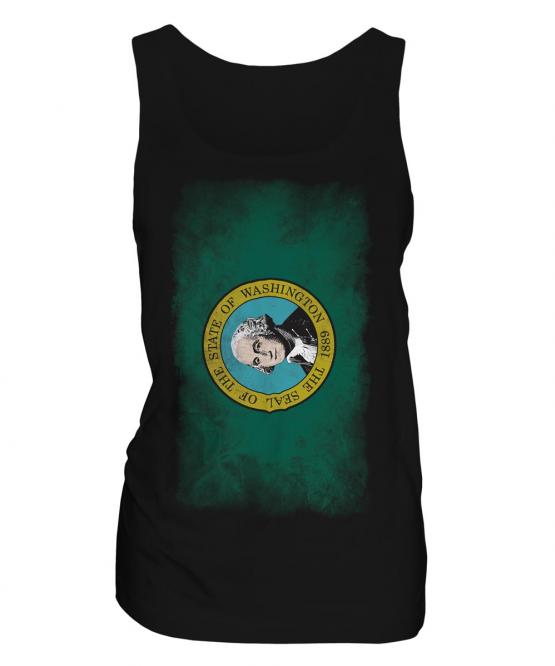 Washington State Faded Flag Ladies Vest