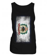 West Virginia State Faded Flag Ladies Vest