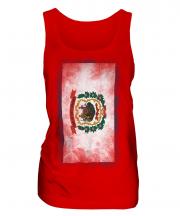 West Virginia State Faded Flag Ladies Vest