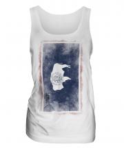 Wyoming State Faded Flag Ladies Vest