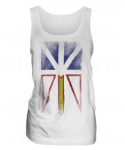 Newfoundland And Labrador Faded Flag Ladies Vest