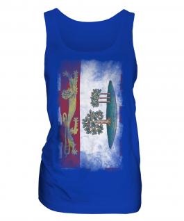 Prince Edward Island Faded Flag Ladies Vest
