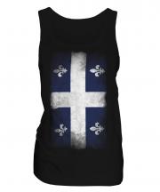 Quebec Faded Flag Ladies Vest