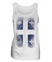 Quebec Faded Flag Ladies Vest
