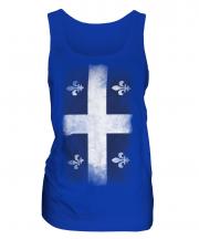 Quebec Faded Flag Ladies Vest