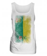 Saskatchewan Faded Flag Ladies Vest