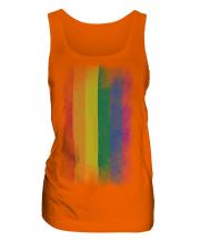 Gay Pride Faded Flag Ladies Vest