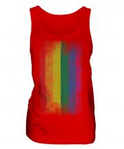 Gay Pride Faded Flag Ladies Vest