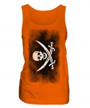 Pirate Faded Flag Ladies Vest