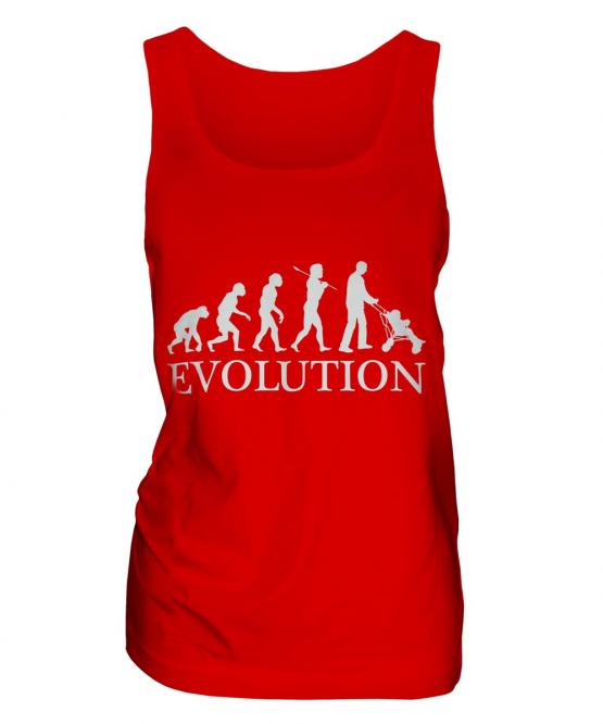 Dad With Pushchair Evolution Ladies Vest