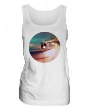 Record Player Fashion Print Ladies Vest
