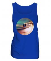 Record Player Fashion Print Ladies Vest