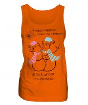 What Happens Under The Mistletoe Stays Ladies Vest