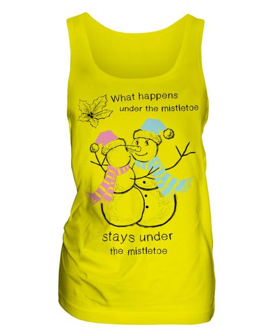What Happens Under The Mistletoe Stays Ladies Vest