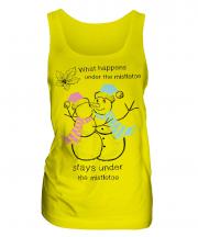 What Happens Under The Mistletoe Stays Ladies Vest