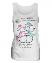 What Happens Under The Mistletoe Stays Ladies Vest